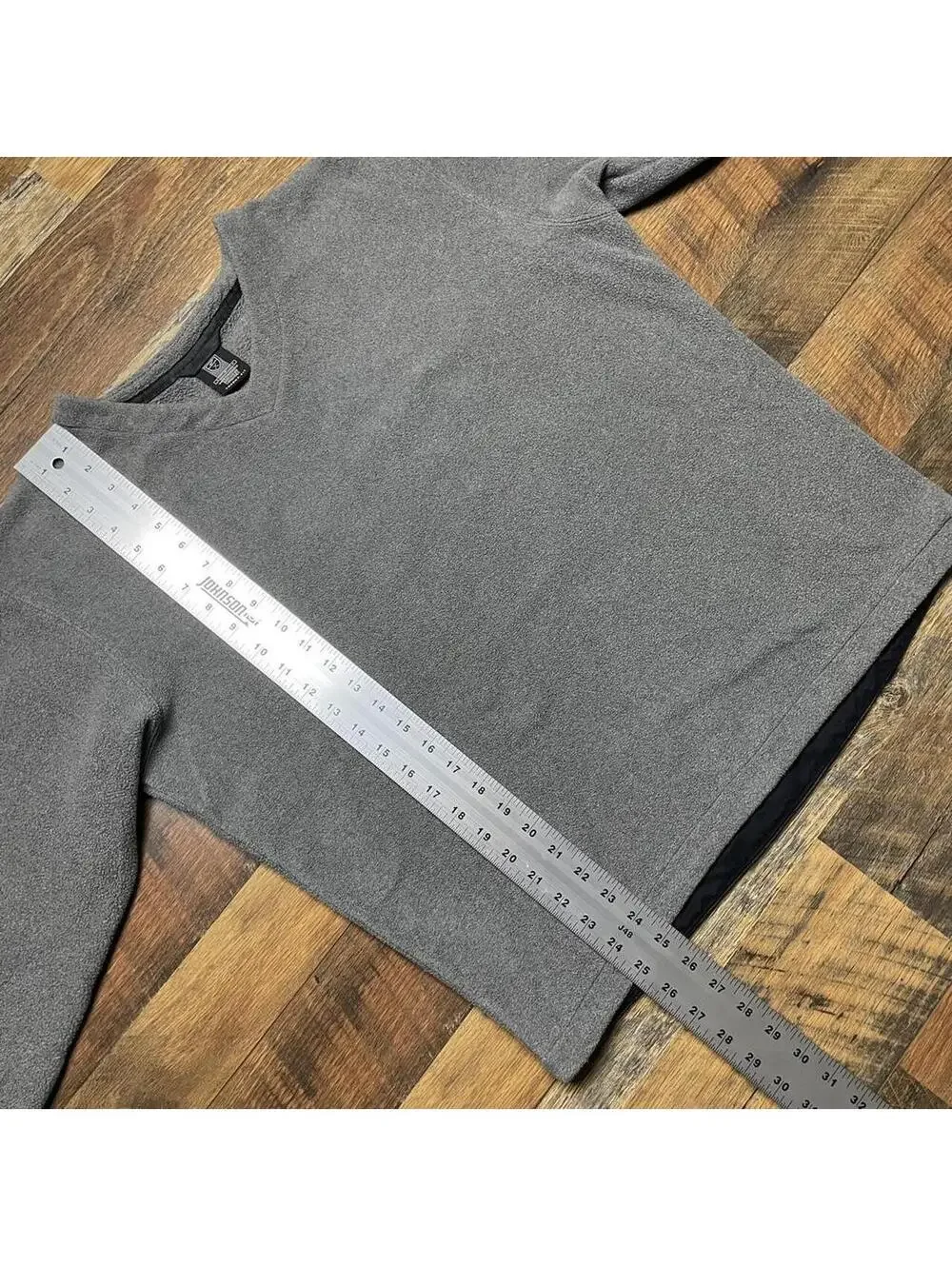 Vintage Nike Golf Therma-Fit Men's Medium Gray Pullover V Neck Fleece Sweater